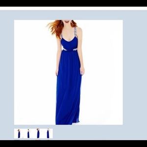 Blue sapphire prom dress